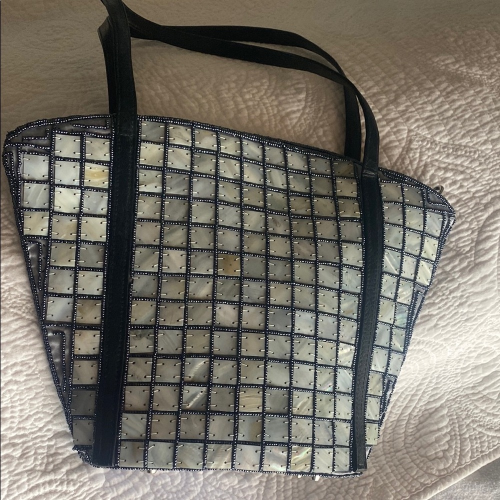 Elegant Black and White Tote Bag